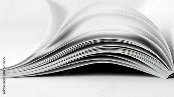 Fototapeta Close-up view of open book pages.