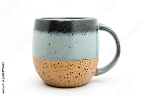 Fototapeta Stylish ceramic mug with a unique color gradient