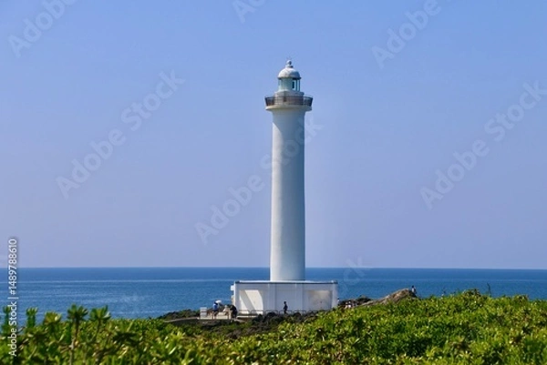 Fototapeta 残波岬・灯台（沖縄県・読谷村）