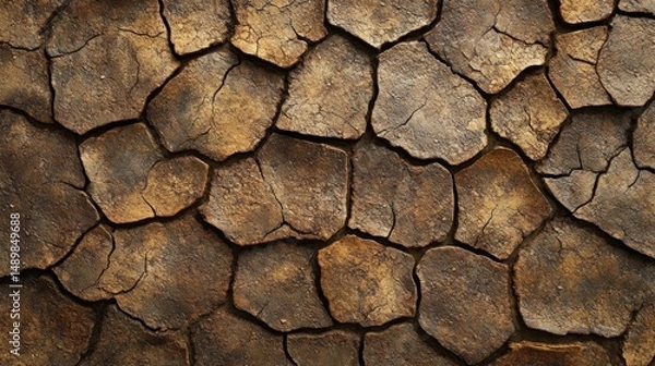 Obraz Cracked earth texture