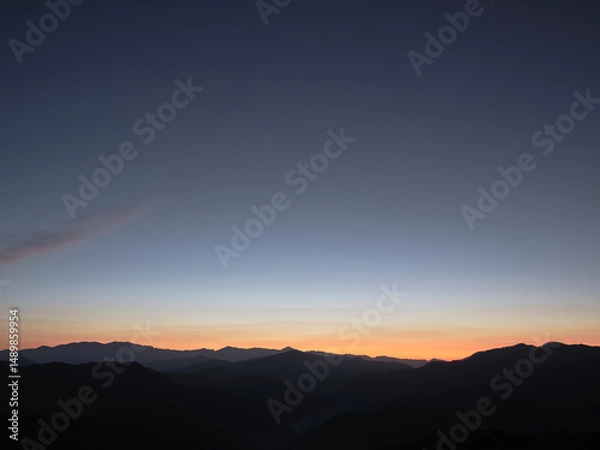 Obraz 夜明けのグラデーション