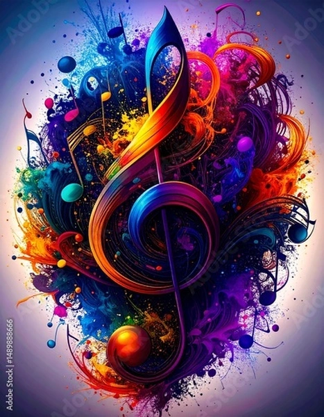Fototapeta abstract music background