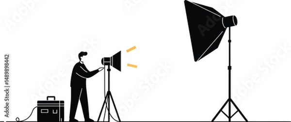 Fototapeta Lighting Setup Abstract