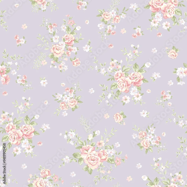 Obraz Captivating Handmade Curly and Floral Motif Illustration Works