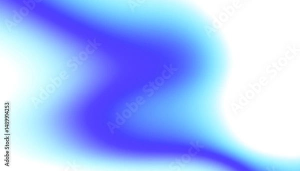Obraz Overlay abstract blue gradient on transparent background. Elegance wavy gradient