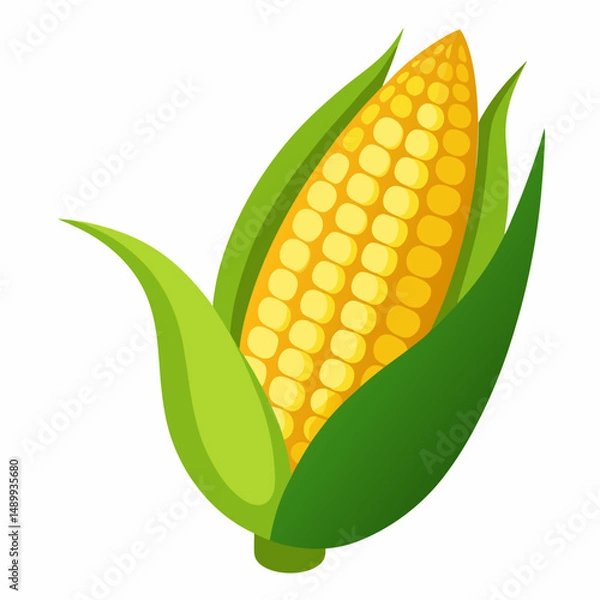 Obraz vector illustration of corn