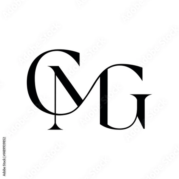 Obraz Luxury CMG logo vector design