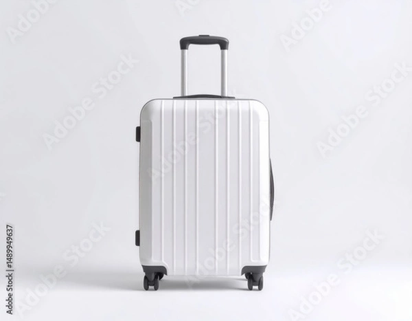 Fototapeta Suitcase mock up isolated on white background