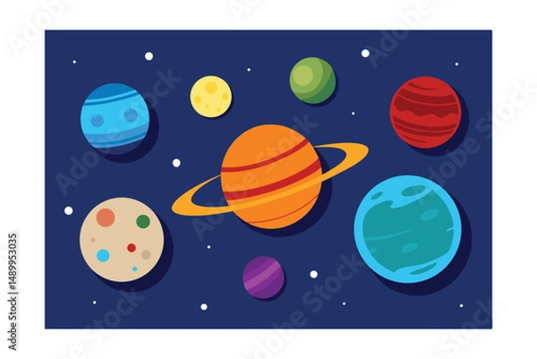 Obraz solar system and planets