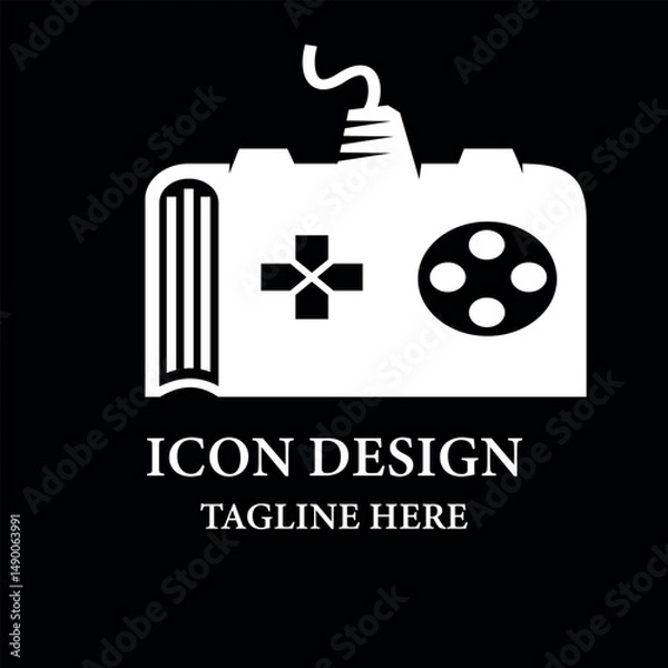 Fototapeta Game Book Logo Design