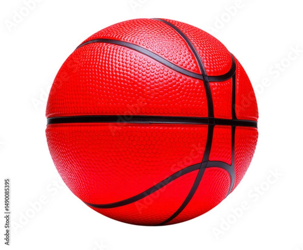 Obraz Red Basketball, Isolated Transparent Background