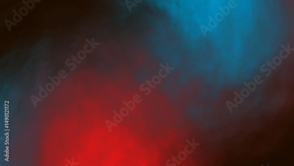 Fototapeta abstract colorful background. blue and red smoke