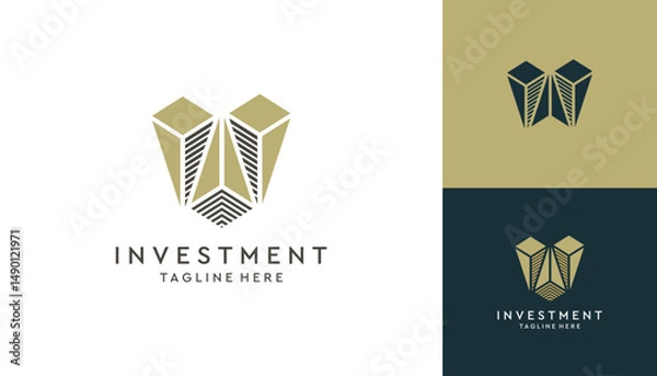 Obraz Growth investment vector logo design inspirations.