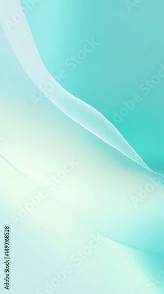 Fototapeta Plain frosted mint background with a blank tone, designed for minimal compositions.