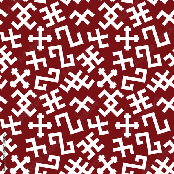 Obraz Latvian symbols pattern for your design