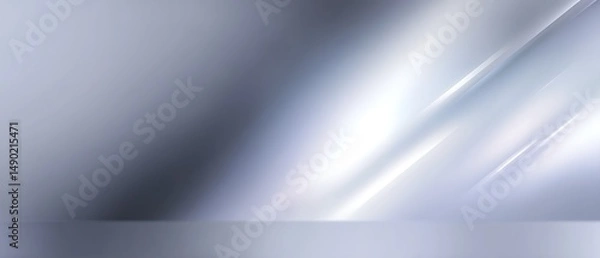Fototapeta Subtle and sophisticated background design featuring a gradient from pearl to silver, with space for overlay text.