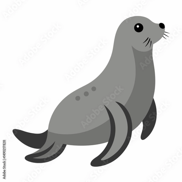 Fototapeta Seal vector on white background