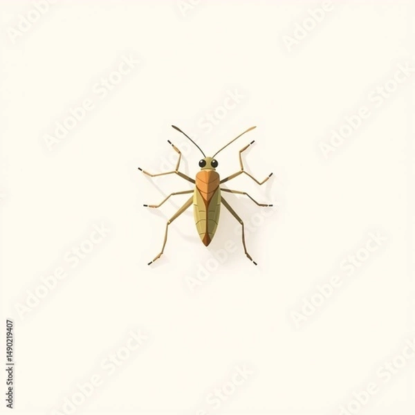 Fototapeta Insect Illustration Flat Design Bug Art