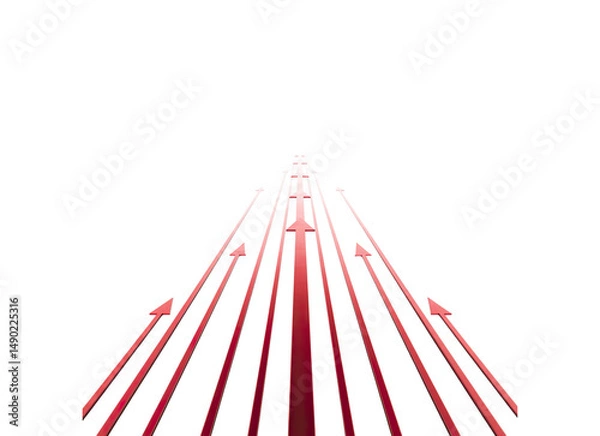 Obraz upward perspective graph