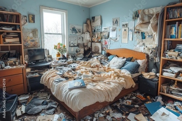 Obraz Mess in the bedroom