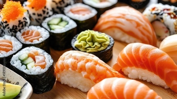 Obraz Sushi variety platter
