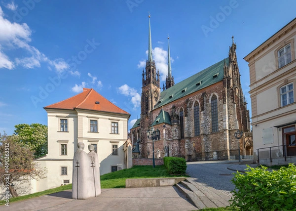 Obraz Brno, Czechia. View of Cathedral of St. Peter and Paul 
