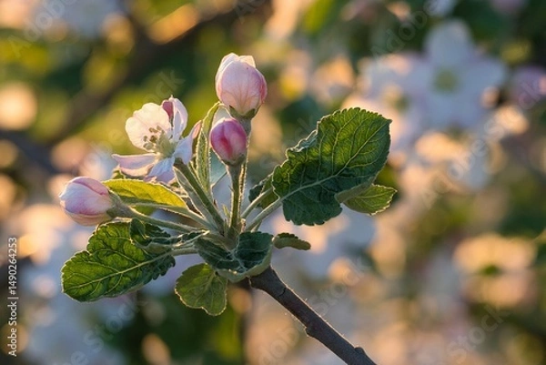 Obraz Kwitnące jabłonie