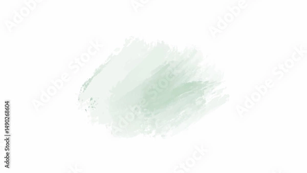 Fototapeta Green watercolor background with copyspace for your design. vector.