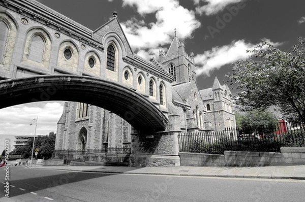 Fototapeta digital alteration b&w