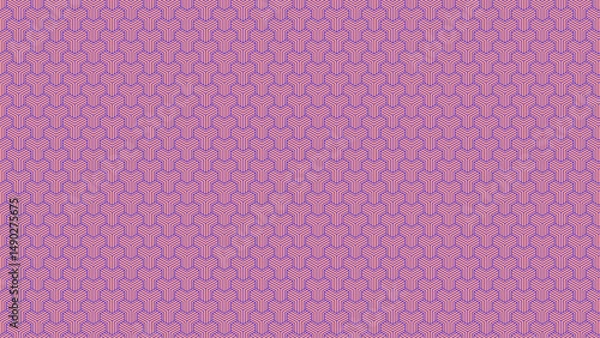 Fototapeta Seamless Abstract geometric hexa pink lines pattern 