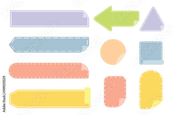 Fototapeta Label Tag Bundle