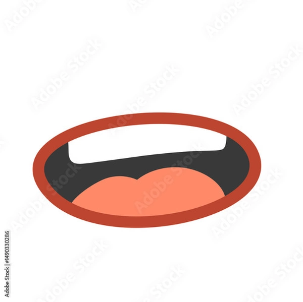Obraz Cartoon Mouth Vector