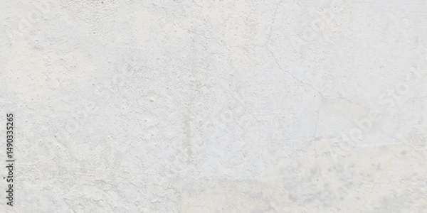 Fototapeta Crack damaged old wall grange, abstract texture destroyed wall white and grey color splat isolated distress background.