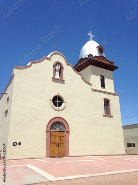 Obraz オールド・イスレタ・ミッション　エル・パソ　テキサス州　アメリカ