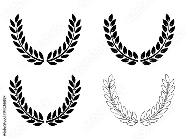 Obraz Laurel wreath vector illustration