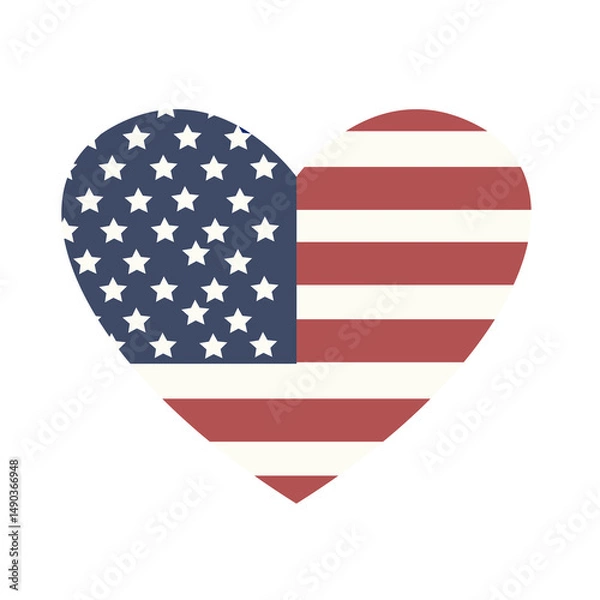 Fototapeta USA flag in style vector