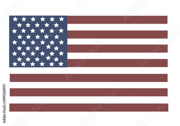 Fototapeta USA flag in style vector