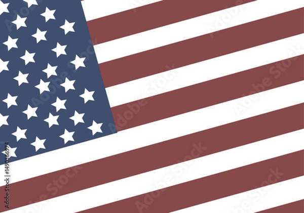 Fototapeta USA flag in style vector