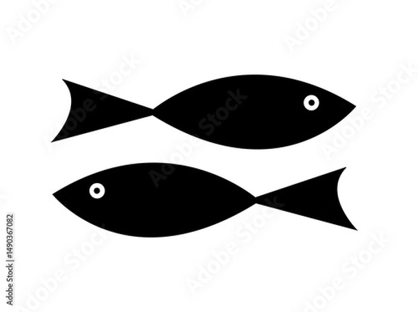 Fototapeta fish logo design vector background