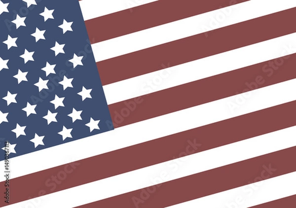 Fototapeta USA flag in style vector