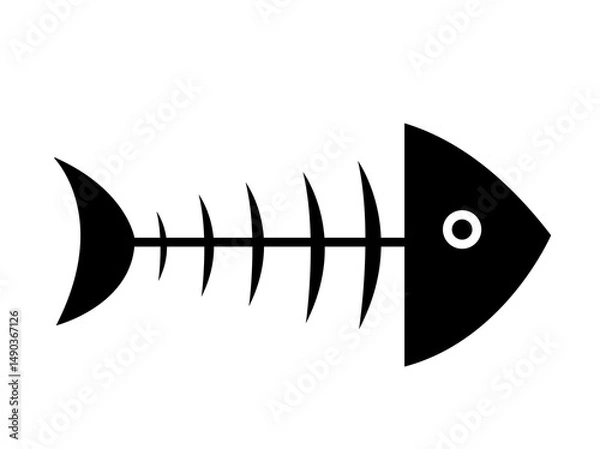 Fototapeta fish logo design vector background