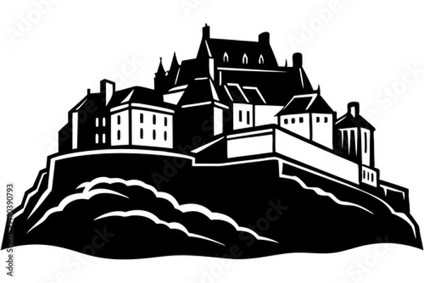 Obraz Edinburgh Castle Historic Vector