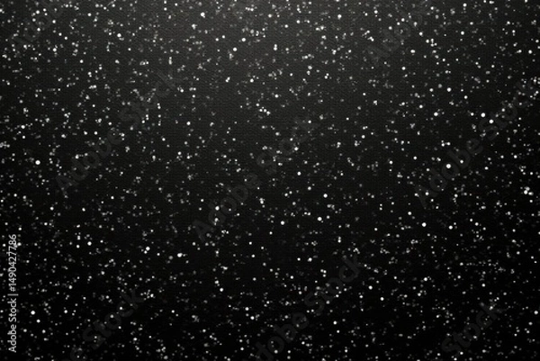 Obraz Dark Background with Scattered Light Particles, Ideal for Overlay or Texture Use
