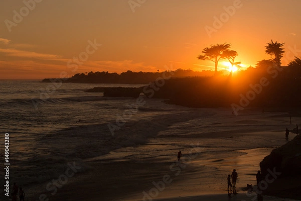 Obraz Beach summer sunset