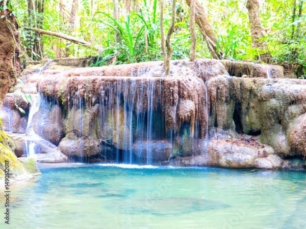 Obraz waterfall in the forest