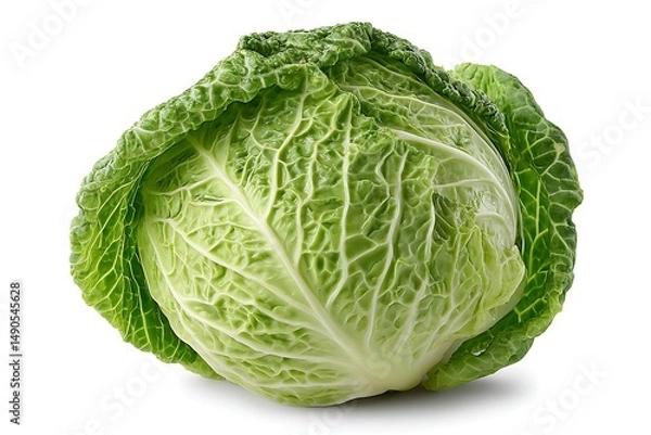 Obraz cabbage isolated on white background