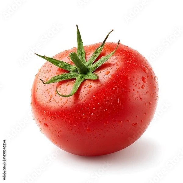 Obraz red tomato isolated on white