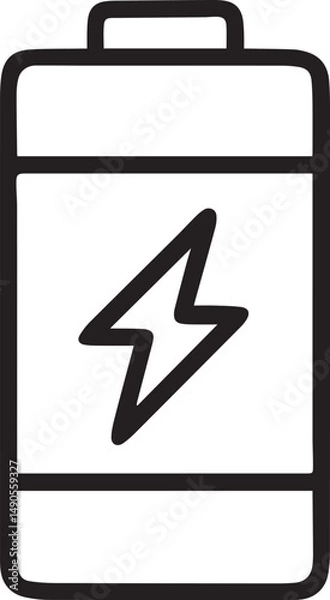 Obraz Battery Charge Line Vector – Energy  Charging vector icon symbol