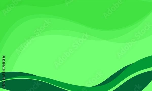 Fototapeta Modern professional light green, dark green abstract vector background. Curves and shapes of circles, squares with elegance and simplicity. Used for banners, covers, posters, wallpapers