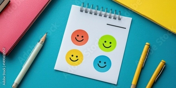 Fototapeta Survey form featuring overall satisfaction rating Stock photo